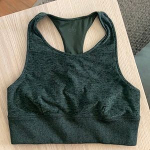 Alo Yoga sports bra, forest green